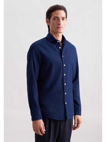 Seidensticker Casual Hemd Slim in Dunkelblau