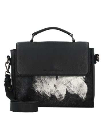 Cowboysbag Seattle Handtasche Leder 25 cm black-gold hair on