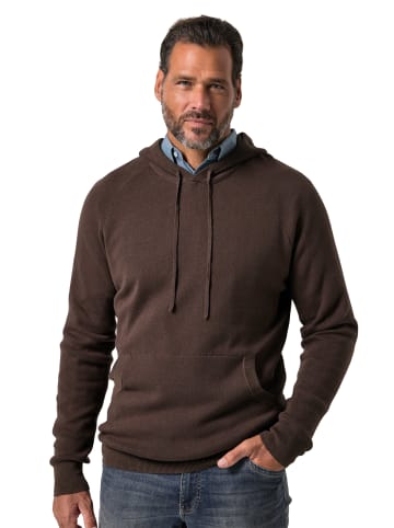 JP1880 Pullover in dunkle schokolade
