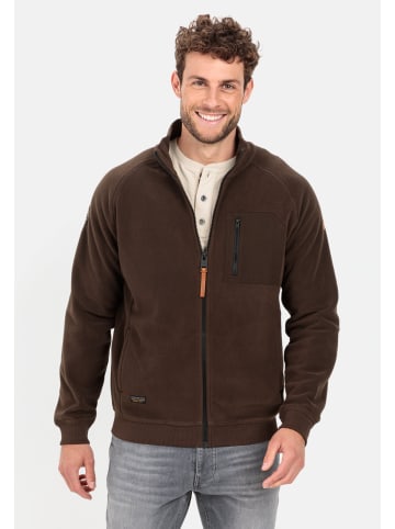 Camel Active Fleecejacke aus recyceltem Polyester in Braun