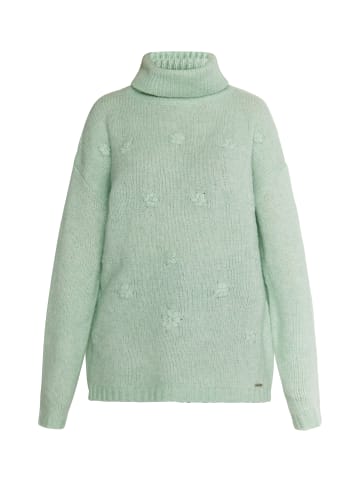 Usha Rollkragenpullover in Mintgrün Melange