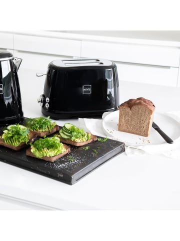 Novis Toaster T2 Iconic Line in Schwarz | Silber