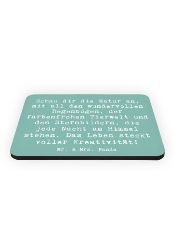 Mr. & Mrs. Panda Pinnwand Magnet Spruch Kreativität im Leben mit... in Meeresbrise