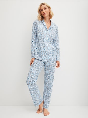 Calida Pyjama in riviera blue
