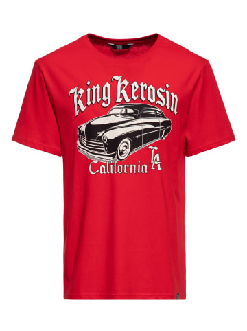 King Kerosin King Kerosin T-Shirt California Greaser in rot