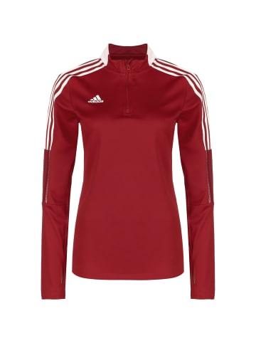 adidas Performance Sweatshirt Tiro 21 in rot / weiß