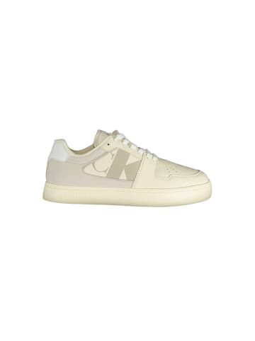 Calvin Klein Weiße Polyurethan-Sneaker