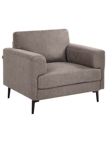 Beliani Sessel LOUSTO in Braun/Schwarz - (W) 102 x (H) 85 x (L) 65 cm