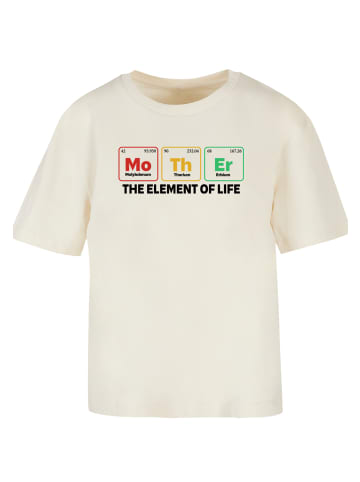 F4NT4STIC Tee Mothers Day Minimalist Periodic Table Geeky Mom in Whitesand