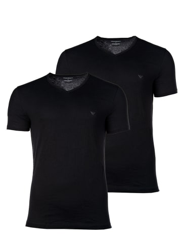 Emporio Armani T-Shirt 2er Pack in Schwarz