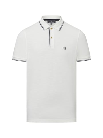 Nils Sundström Poloshirt in weiß schwarz - 0009