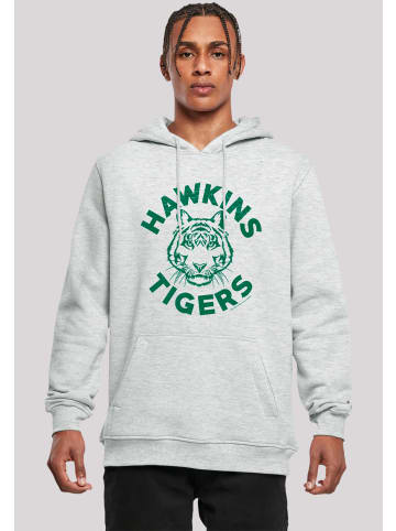 F4NT4STIC Hoodie Stranger Things Hawkins Tigers Netflix TV Series in grau meliert