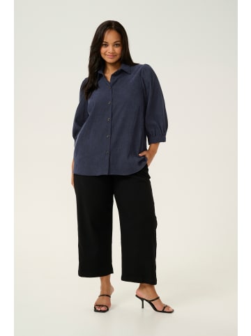 KAFFE curve Langarm - Hemd KCverana in Midnight Marine