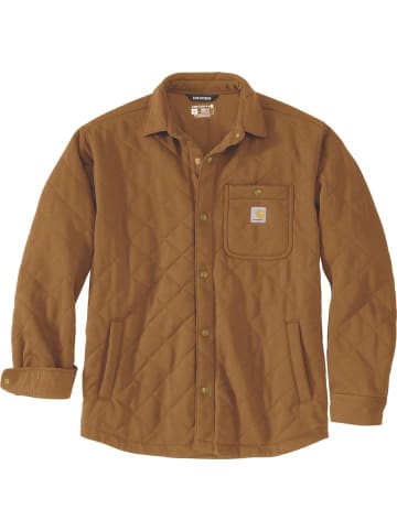 CARHARTT  Jacke "Quilted Snap 107270" in Braun