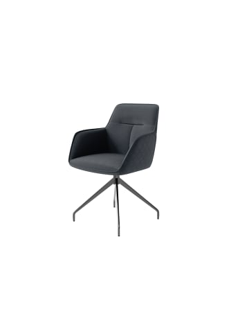 byLiving 2er-Set: Stuhl MEMPHIS in Anthrazit/Schwarz - (B) 62 x (H) 96 x (T) 60 cm