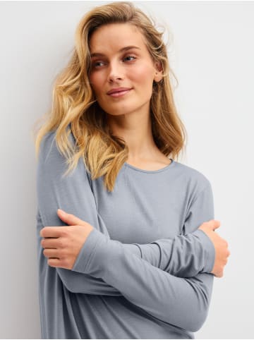 Calida Damen Nachthemd aus Merinowolle in Passat Blue