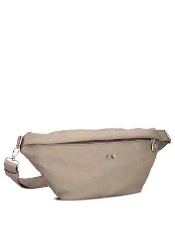 Zwei Mademoiselle MH80 - Gürteltasche 40 cm (leo) in nubuk-cappuccino