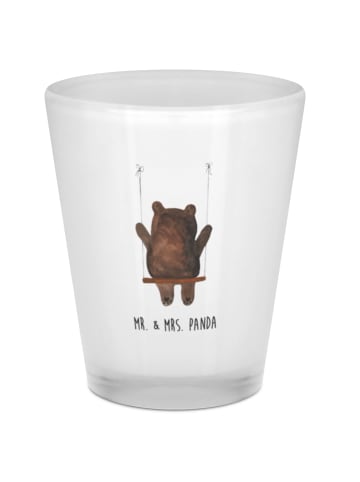 Mr. & Mrs. Panda Schnapsglas Bär Schaukel ohne Spruch in Transparent