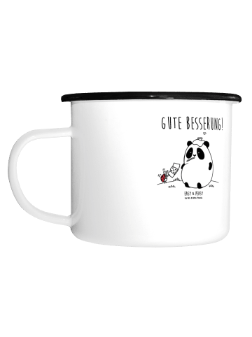 Mr. & Mrs. Panda Tasse Panda Gute Besserung mit Spruch in Weiß