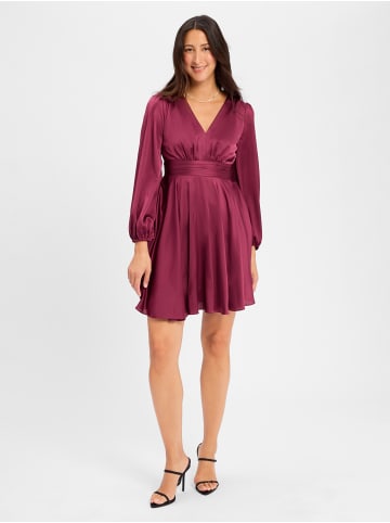 Marie Lund Kleid in bordeaux - 0002