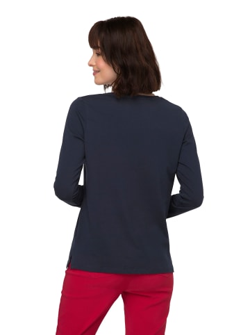 Gina Laura Shirt in navy blau