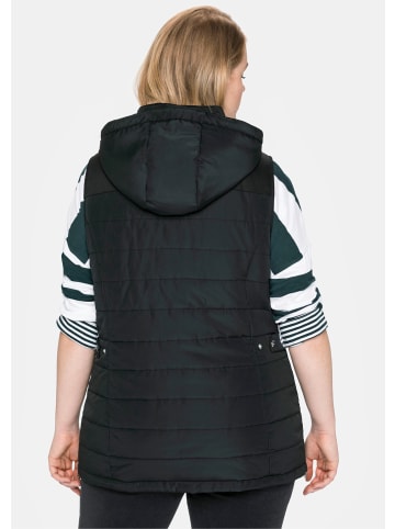 sheego Longweste in schwarz