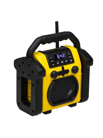 Adler Europe Adler AD 1911 Baustellenradio mit Bluetooth 5.1 und IPX54-Schutz in Schwarz