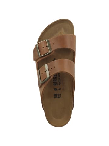 Birkenstock Sandale Arizona geöltes Naturleder schmal in braun