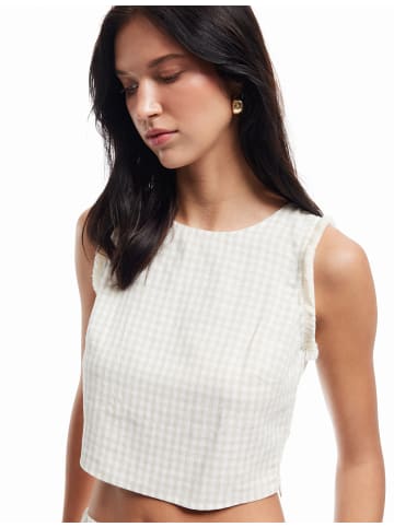 KOTON TANKTOPS in Beige Kariert