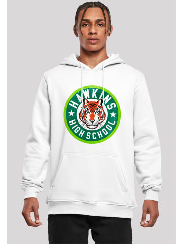 F4NT4STIC Hoodie Stranger Things Hawkins Tiger Circle Netflix TV Series in weiß