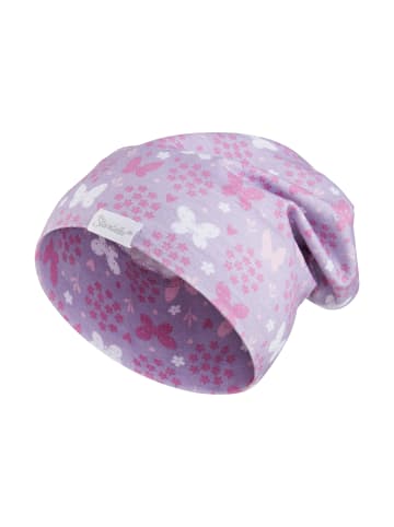 Sterntaler Beanie Blumen in flieder
