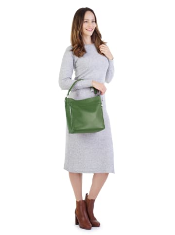 Cluty Handtasche echt Leder in grün