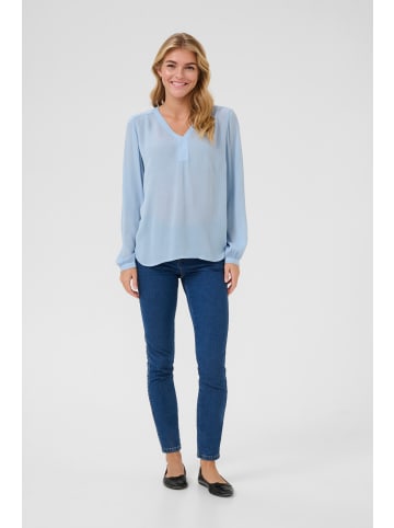 Kaffe Langarm-Bluse Amber in Soft Chambray