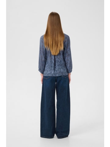 InWear Langarm-Bluse AddisonIW Classic fit in Dotted Surface Blue