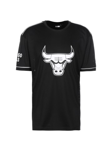 NEW ERA Print-Shirt NBA Chicago Bulls Oversized in schwarz / weiß