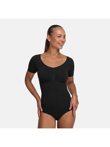 CFAB Figurformender Body mit Slip in Schwarz