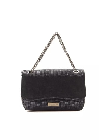 Pompei Donatella Blau Leder Damen Umhänge- Tasche