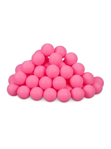relaxdays 100 x Beer Pong Bälle in Pink - Ø 40 mm