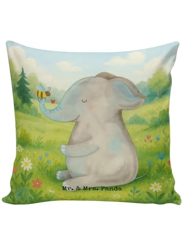 Mr. & Mrs. Panda Dekokissen Sofa Elefant Biene Design ohne Spruch in Weiß