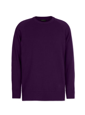 HONESTY RULES Knitter " Basic " in dark-purple