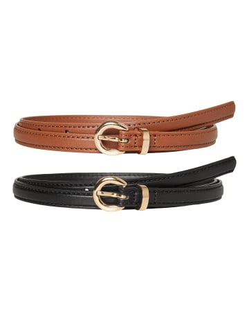 Vero Moda 2er-Pack Gürtel in Black