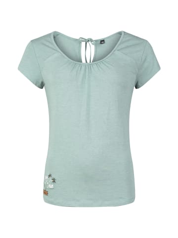 Chillaz W HIDE THE BEST TIME TO CHILL FLOWER T-SHIRT in Grün
