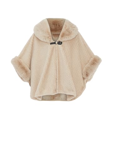 osha Poncho in Beige