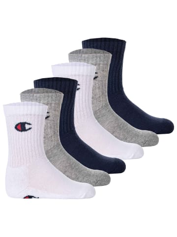 Champion Socken 6er Pack in Blau/Weiß/Grau