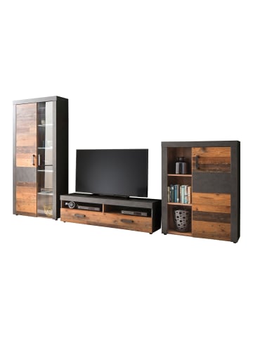 ebuy24 Möbelset Irina Grau 343 x 40 cm