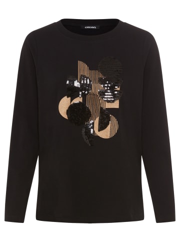 Olsen Langarmshirt Hannah in schwarz gold
