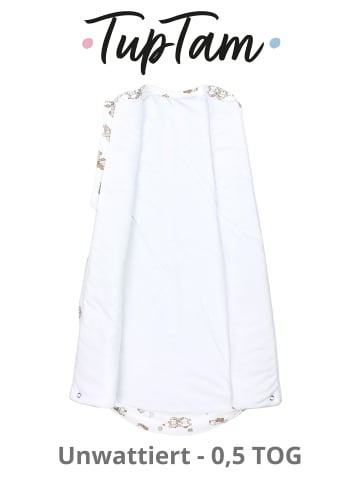 TupTam Babay Schlafsack Pucksack Round in weiß/beige