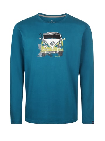 elkline Longsleeve Lange Dabei in blue coral