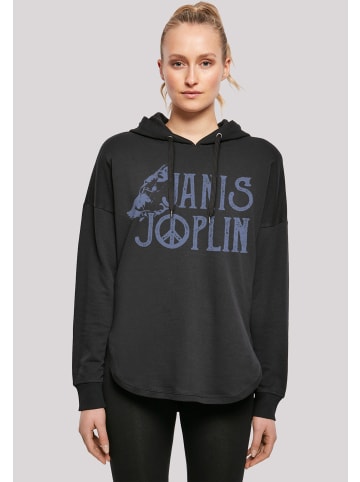F4NT4STIC Oversized Hoodie Janis Joplin Type Logo in schwarz