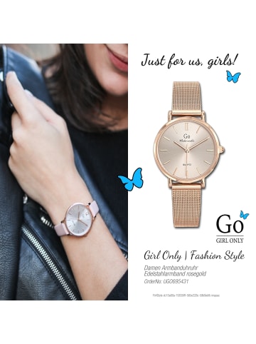 Girl Only Armbanduhr-Analog rosegold mittel (ca. 32mm) Girl Only Mademoiselle